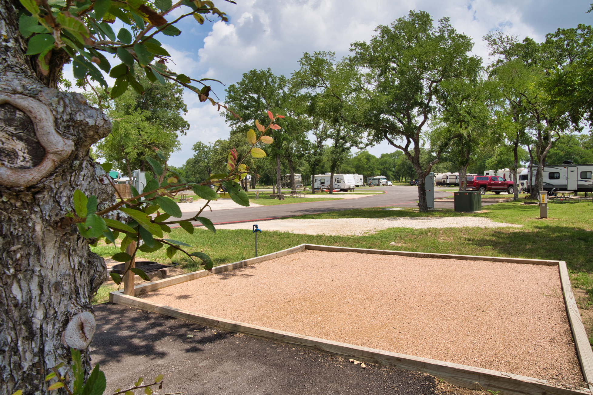 Individual Tent Site, Water & Electric, Gravel Tent Pad Pictures